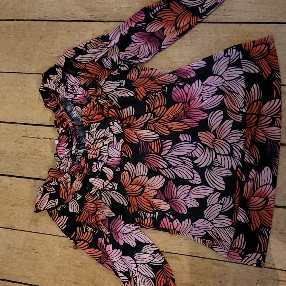 Top blouse mid elbow